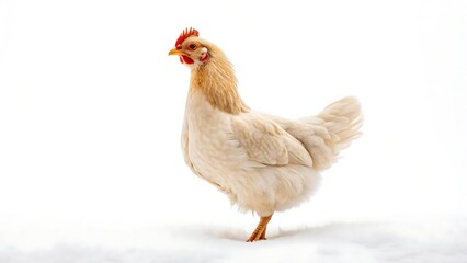 Fototapeta premium chicken on white background