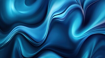 Obraz premium Abstract liquid water wave background with smooth ripples wallpaper AI generated image