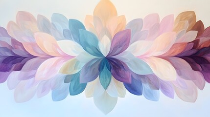 Fototapeta premium Abstract Pastel Flower Mandala Painting Art