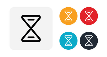 Hourglass icon illustration isolated vector sign symbol