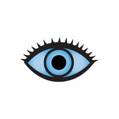 blue eye vector illustration