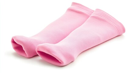 Pair of pink compression sleeves