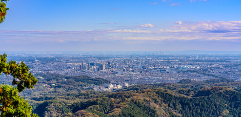 東京・高尾山 霞台展望台からの絶景パノラマ（2024年11月撮影） Panoramic View from Kasumidai Observatory, Mt. Takao, Tokyo (Autumn 2024)
