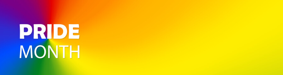 Pride Gradient background. Gay parade annual summer event. Vector illustration