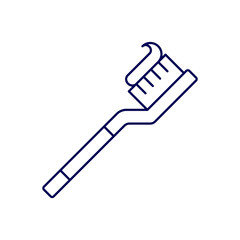 toothbrush vector icon illustration isolated on white background