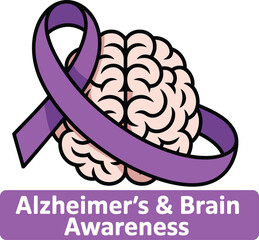 vector illustration of a human brain