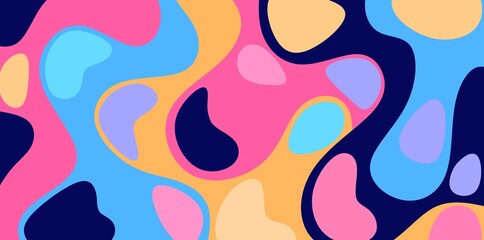 abstract multicolor shapes background illustration