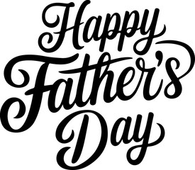 Happy Father's Day Calligraphy Design.