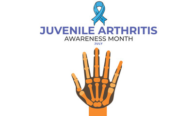 Juvenile Arthritis Awareness Month. background, banner, card, poster, template. Vector illustration.