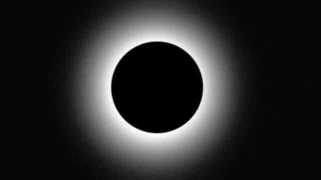 black hole animated looping background with gradient grain, noise texture 