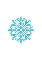 snowflake on white background