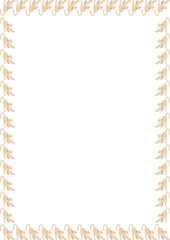 Kitty frame. Cute childish cartoon cat empty frame box. Hand drawn vector illustration