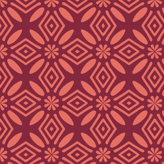 This is a seamless vector design featuring a vintage ornamental damask pattern design