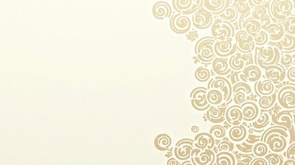 Elegant Beige Swirl Design with Ample Copy Space for Text and Images Ideal for Wedding Invitations, Announcements, or Elegant Stationary, Perfect for High-Quality Printing