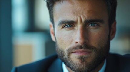 Obraz premium Corporate man puzzled look