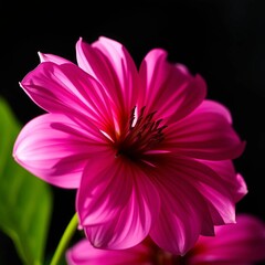 Close-up of a bright burgundy beautiful flower on a dark background