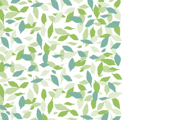 Leaf-focused frame template with soft colors – Horizontal