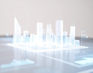 Advanced Digital Hologram and UI Design for Futuristic Technology

