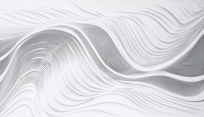 Abstract White Wave Paper Layers Texture Design Art Background