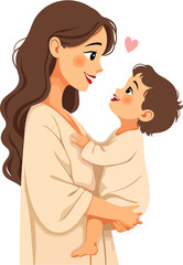 Obraz premium A Vector Tribute to Unconditional Love