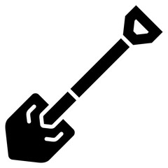 Shovel glyph icon