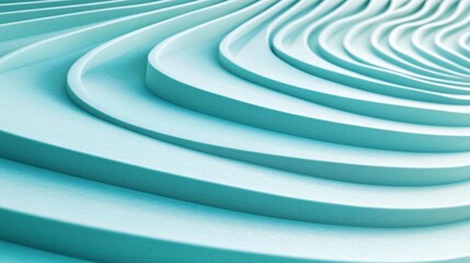 Vibrant green gradient with fluid wave line elements in a modern abstract design made with Generative AI technology