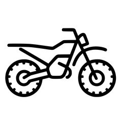 Fototapeta premium Dirt Bike Vector Illustration – Off-Road Motorcycle Icon