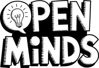 Open Minds Creative Idea Graphic Design