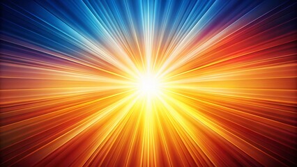 Obraz premium Gradient Sunburst Background with Copy Space - Left Side Composition