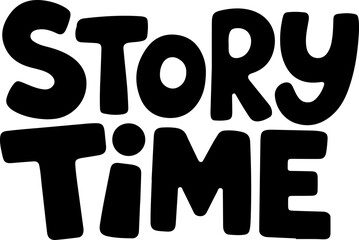 Black Story Time Bold Letters