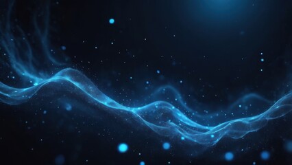 High-Resolution Blue Energy Flow Illustration