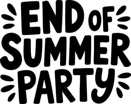 End Of Summer Party Invitation