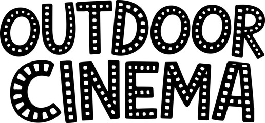 Outdoor Cinema Film Night Event Poster