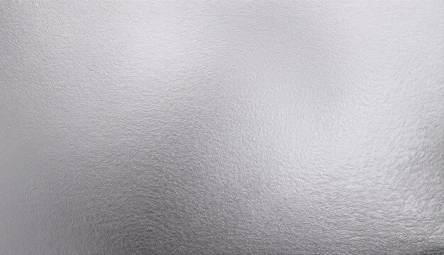 Close-up of a shiny silver foil texture with reflective properties and metallic sheen