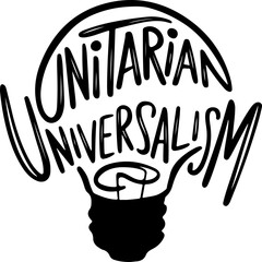 Unitarian Universalism Lightbulb Graphic Design