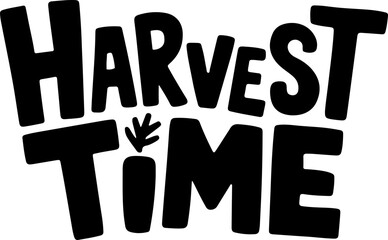 Harvest Time Fall Autumn Graphic Design