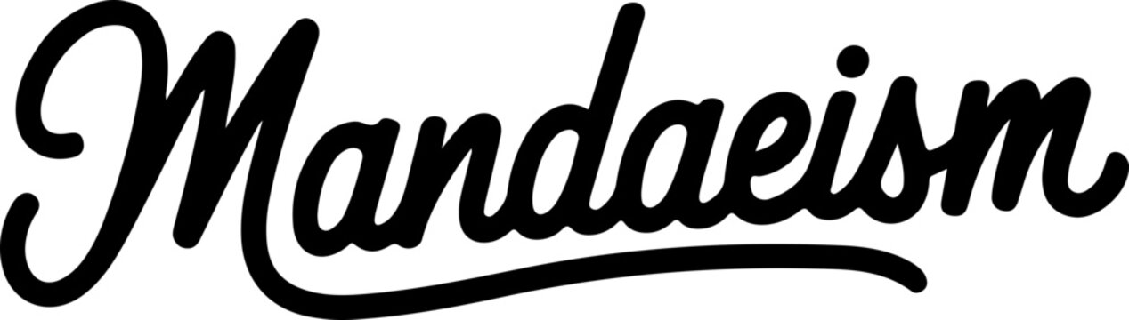 Mandaeism Religious Text Script Style