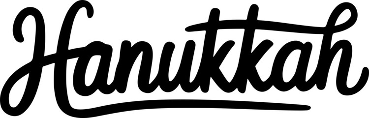 Fototapeta premium Hanukkah Celebration Festive Script Design