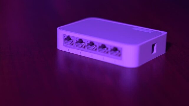 Internet modems and routers. Stationary and portable white and black Wi-Fi modems