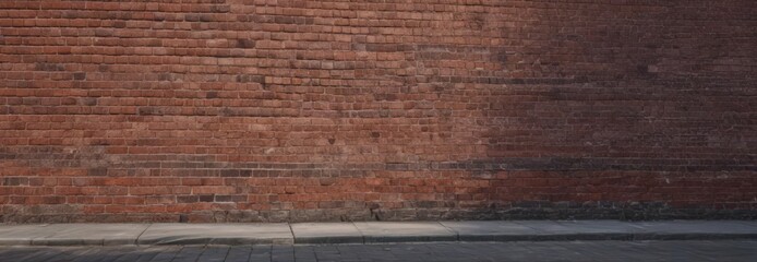 Clean poster design, brick wall backdrop, urban context, modern, brick wall