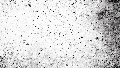 Naklejka premium Abstract Black Ink Splashes on White Canvas Texture Background