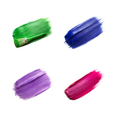 watercolor paint brush strokes