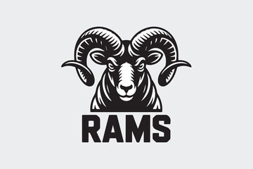 ram logo illustration silhouette vector