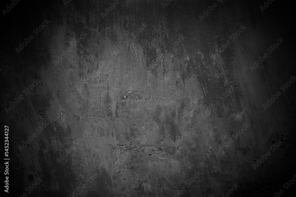 Poster old wall texture smeared engine oil cement dark black gray background abstract grey color design are