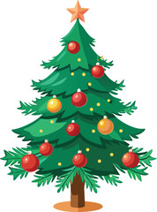 Christmas tree with ornament