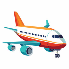 passanger-aeroplane-vactor-image-on-white-background