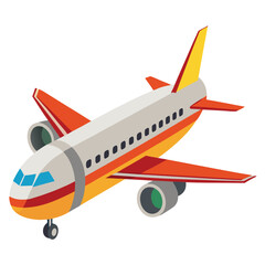 passanger-aeroplane-vactor-image-on-white-background