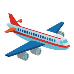 passanger-aeroplane-vactor-image-on-white-background