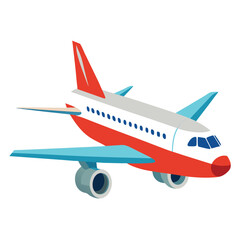 passanger-aeroplane-vactor-image-on-white-background