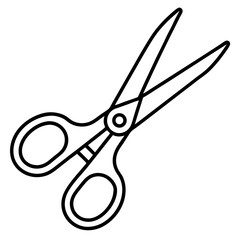 Minimal Scissors Vector on White